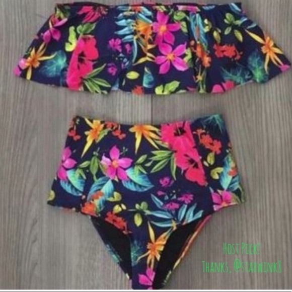 elizabethcheree Other - 5️⃣🌟 1 SMALL LEFT 🌺Tropical High Waist Bikini